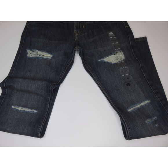 Pacsun Bullhead Denim Co Slim Destroyed Dark Jeans NWT - Picture 1 of 10